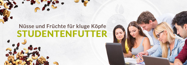 Studentenfutter – Nüsse und Früchte für kluge Köpfe