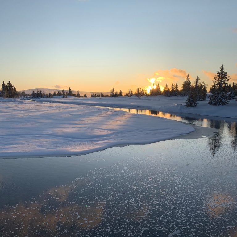 kalte Temperaturen in Norwegen