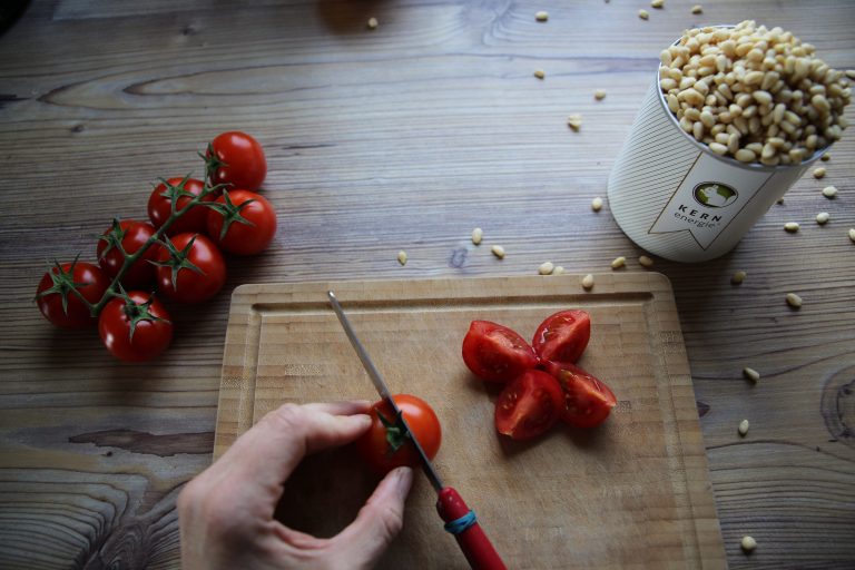 Tomaten für Tomatensalat