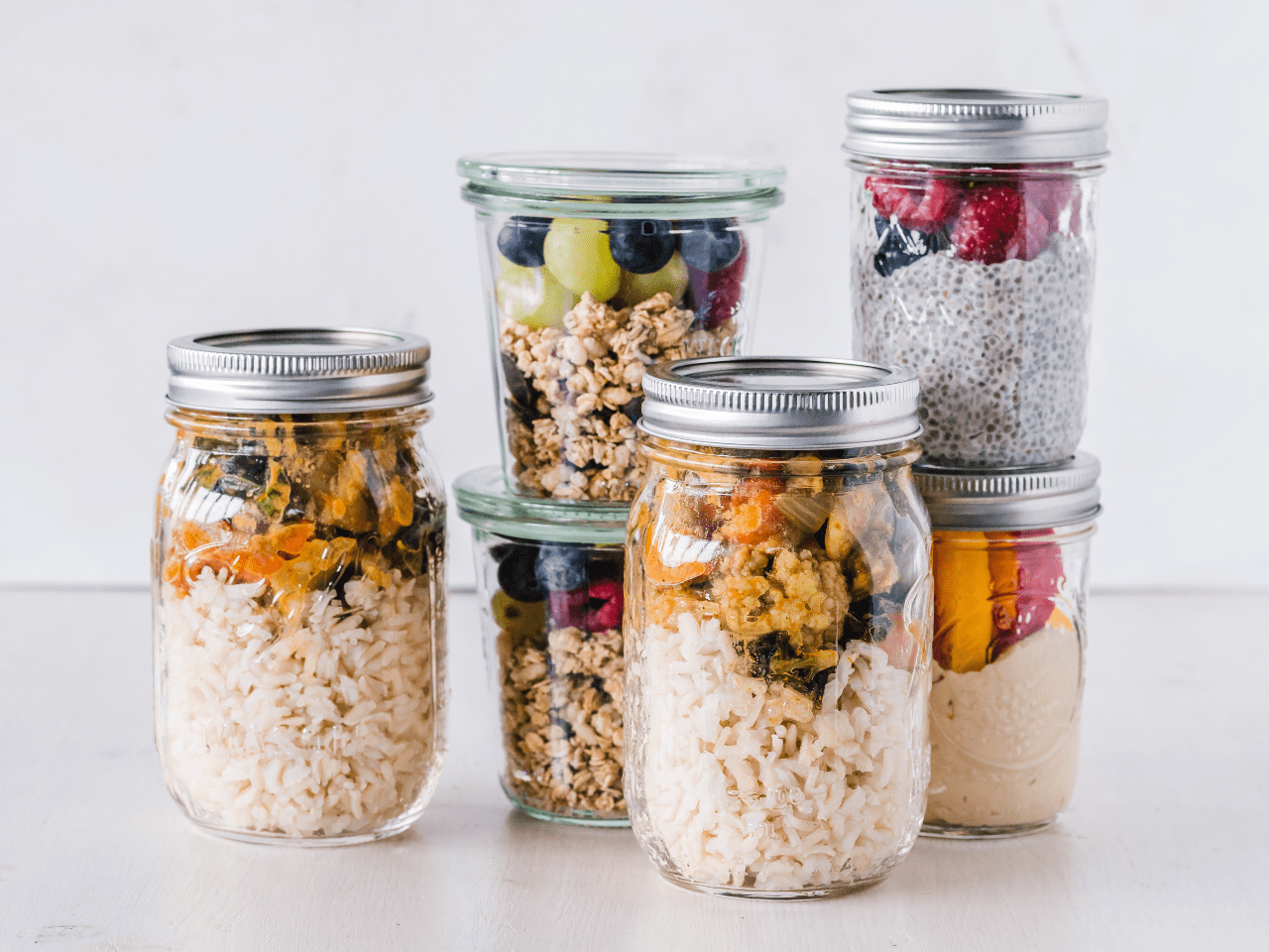 Meal Prep in Gläsern