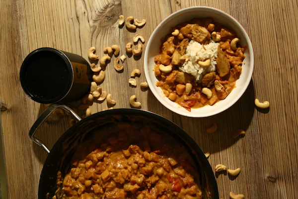 Indische Pfanne mit Cashews 