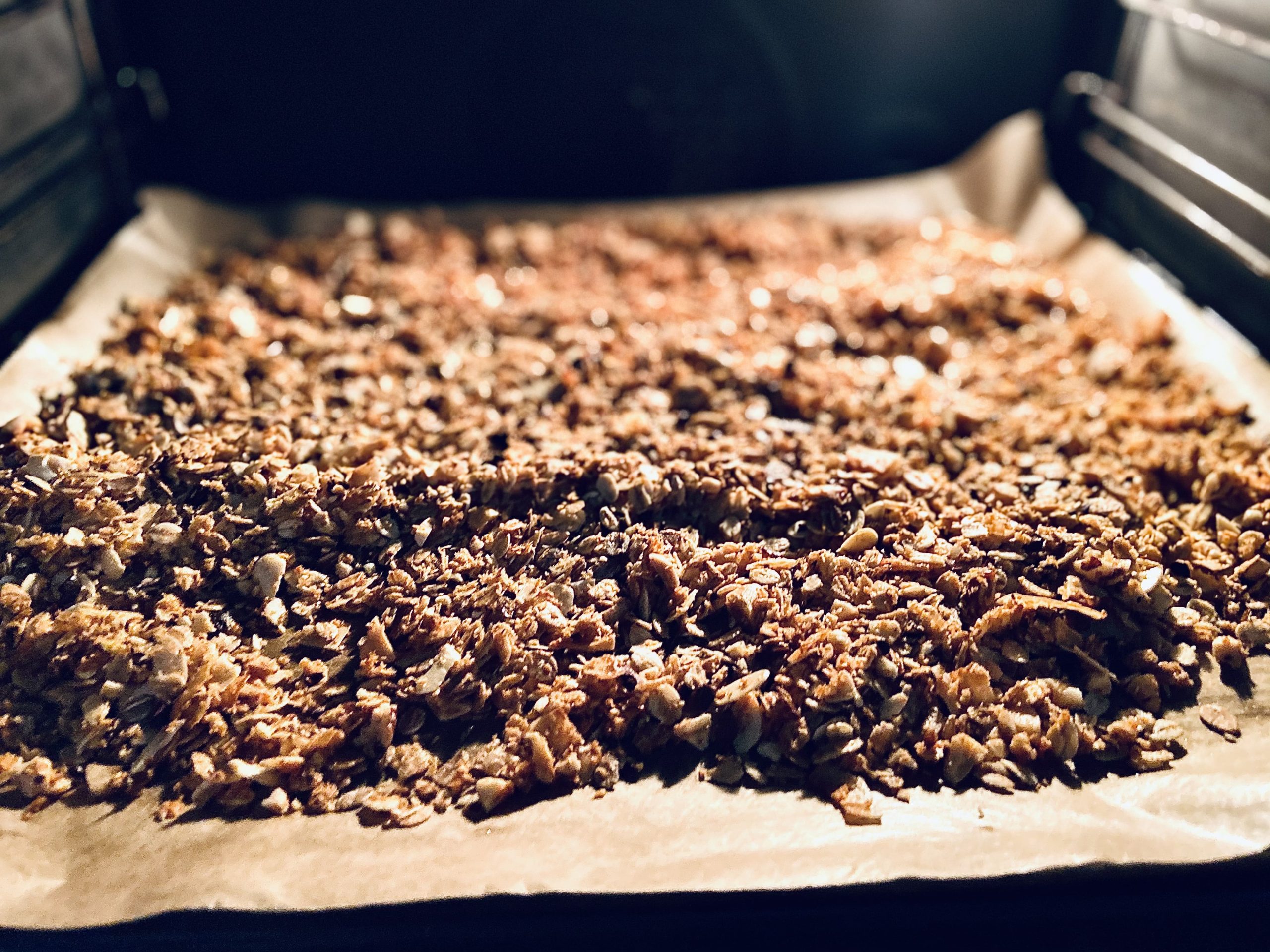 Nuss Granola im Ofen