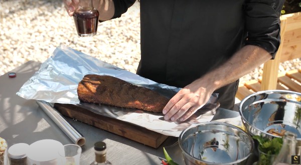 Hydrieren der Ribs mit Whisky-Cola